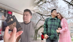 Vợ Lam Trường dùng thẻ đen của chồng chỉ để đi ăn vặt, gương mặt 'ông xã' gây chú ý
