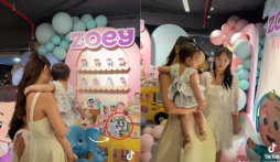 Trong tiệc thôi nôi của con gái út, Phạm Quỳnh Anh vô tình để lộ hình ảnh bạn trai?