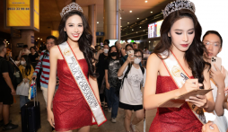 Video: Ngọc Hằng đẹp xuất thần về nước hậu dành Á hậu 2 Miss Intercontinental 2023