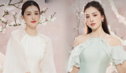 Video: Tiểu Vy đẹp 'sắc nước hương trời' trong áo dài Tết, visual nét như AI nhận về bão tim