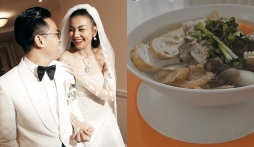 Thanh Hằng ra dáng 'nữ công gia chánh' sau khi kết hôn với ông xã nhạc trưởng