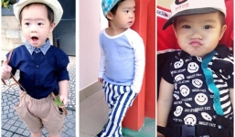 Gu thời trang đồng bộ sành điệu của vợ con Lý Hải 