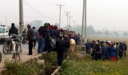 Thi thể nam thanh niên nằm gọn dưới khe mương