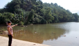 Phú Thọ: Hoang mang vì dòng suối đổi màu