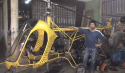 Học hết cấp 2, tự chế máy bay trực thăng