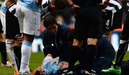 Man City có thể mất Nasri dài hạn vì chấn thương rách dây chằng