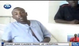 Hoảng hồn người chết bật dậy kêu cứu trong nhà xác