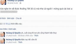 Sốc vì sếp mạnh tay thưởng 50 triệu tiền Tết, 'khoe ầm' trên facebook