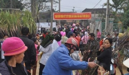 Hình ảnh đẹp về các phiên chợ cầu may đầu năm