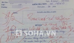 Bài văn lạ khiến thầy ngạc nhiên, xóa 9,5 cho điểm tuyệt đối