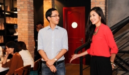 Tăng Thanh Hà bị chồng trêu giữa đám đông 