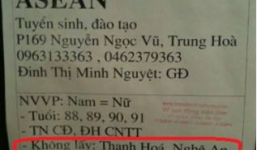 Trường thông báo không tuyển dụng người Thanh Hóa, Nghệ An, Hà Tĩnh là có thật?