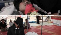 Chú rể tổ chức đám cưới trong tang lễ của cô dâu