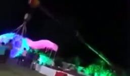 Đám cưới kinh dị: Sập cần cẩu rước dâu, 1 người chết, 4 người bị thương