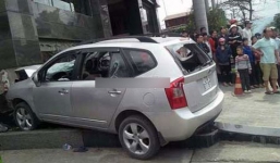 Chém 3 người, lao thẳng ô tô đâm chết bảo vệ khách sạn