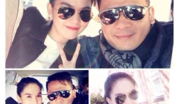 Vợ chồng Bằng Kiều tươi cười vui vẻ bên Ngọc Trinh