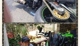 Kawasaki Z1000 đầu tiên tử nạn tại Việt Nam