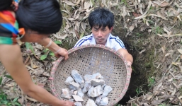 Nướng đất để ăn ở Vĩnh Phúc