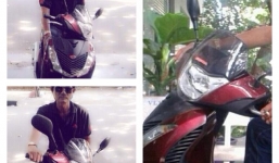 Ngọc Trinh khoe xe SH, xế hộp mới của bố và anh trai