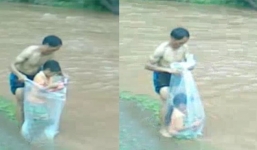 Vụ cô giáo, học sinh chui vào ni lông để … qua sông: Trách nhiệm thuộc về ai?