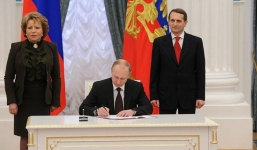 Tổng thống Putin kí sắc lệnh cuối cùng hoàn tất sáp nhập Crimea