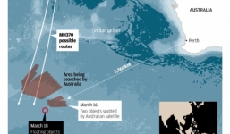 Máy bay Trung Quốc tìm thấy vật thể nghi của MH370