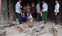 Tìm thấy 4 con rồng đất sau hơn 3 năm trùng tu đình cổ