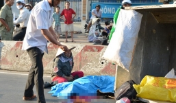 Vợ người lái xe 3 gác khóc ngất bên thi thể chồng