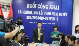 Clip: Tòa án Hà Nội công khai xin lỗi người bị kết án oan