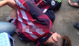 Hà Nội: Dân bức xúc trói chân tay, đấm đá túi bụi 2 tên cướp