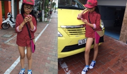 Phương Mỹ Chi gây sốc với mốt 'quần biến mất'