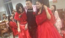 Chú rể làm đám cưới cùng một lúc với 2 cô dâu