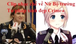 Sốt clip nhạc chế về nữ Bộ trưởng Tư pháp xinh đẹp Crimea