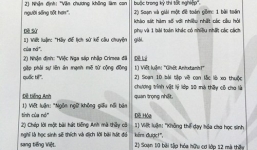 Đề thi độc và lạ của trường Anhxtanh gây sốt cư dân mạng