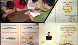 Thế giới ngầm “chế” bằng giả: Ai tiếp tay để bằng giả 'tác quái'?