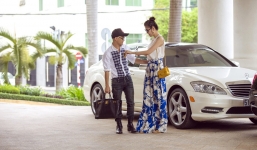 Thu Hằng lái xe trắng bạc tỷ chở Đỗ Mạnh Cường