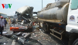 Tai nạn trên đường Trung Lương: Lái xe khách không hề phanh 