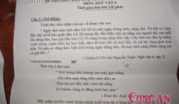'Choáng' với đề thi Ngữ văn lớp 6 học sinh giỏi huyện