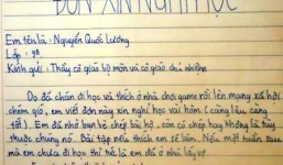 Đơn xin nghỉ học để chơi game, lấy vợ bá đạo của học sinh lớp 9