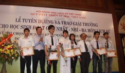 Hà Nội lần đầu tiên có học sinh đạt giải Nhất quốc gia môn Sử