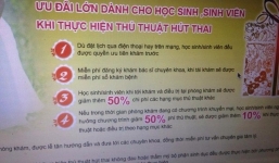 Sốc với biển quảng cáo ưu đãi nữ sinh nạo phá thai