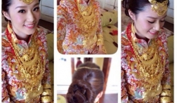 Choáng váng đám cưới siêu sang, cô dâu 'dát vàng ròng' 