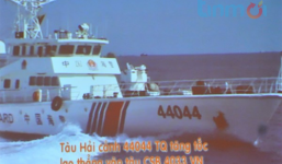 Clip: Trung Quốc găm cả mũi tàu vào tàu CS biển Việt Nam