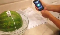 Cách sạc iPhone bằng dưa hấu 'bá đạo nhất quả đất' 