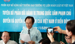 Liên đoàn Luật sư VN yêu cầu TQ chấm dứt ngay hành vi xâm phạm chủ quyền