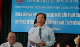 Liên đoàn Luật sư Việt Nam ra tuyên bố phản đối Trung Quốc