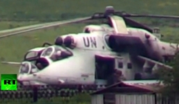 Kiev dùng trực thăng mang logo LHQ tấn công người biểu tình Donetsk