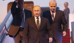 Hình ảnh đầu tiên của Tổng thống Putin trong chuyến thăm Trung Quốc