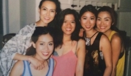 Hà Tăng lộ ảnh đen nhẻm nhí nhảnh bên gia đình nhà chồng