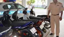 40 thanh niên uống rượu, đua xe còn lạng lách trước xe của CSGT